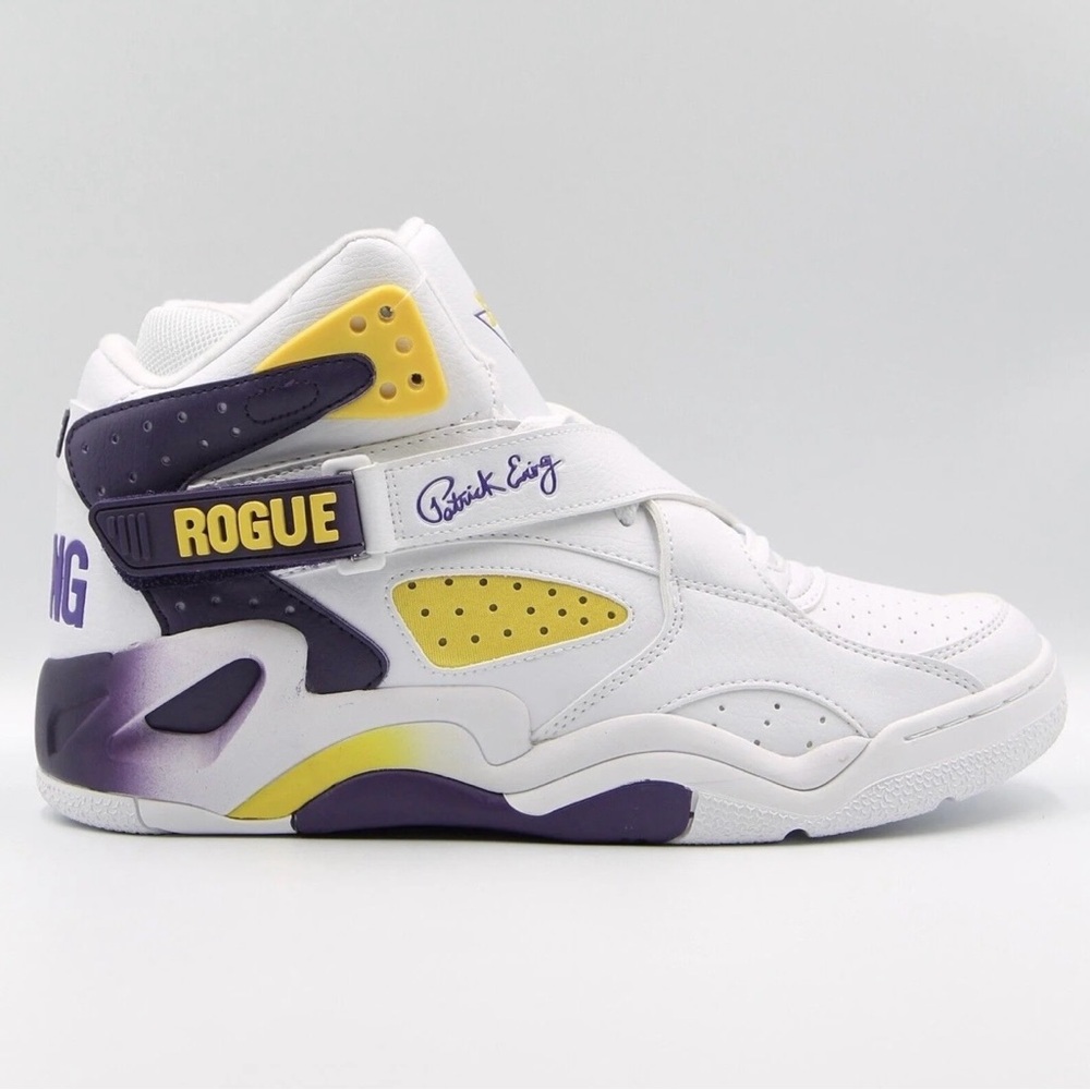 New Mens Patrick Ewing Rogue White Purple Gold Los Angeles Kobe Sneakers Shoes 5